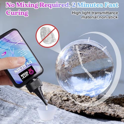 UV Resin 200g High Viscosity Resin for Crafts (7.05 Ounce)