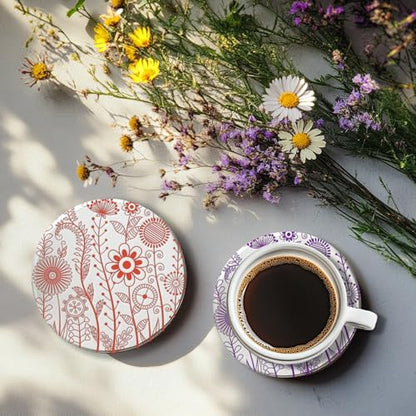 Abstract Wildflowers Polymer Clay Texture Sheets Geometric Flowers Silicone Stamp Clay Texture Mat Modeling Pattern Pad Texture Sheets for Jewelry and Clay Earrings Tools