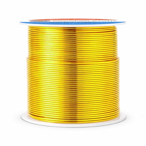 20 Gauge Gold Tone Anodized Aluminum Craft Wire (100 Foot)