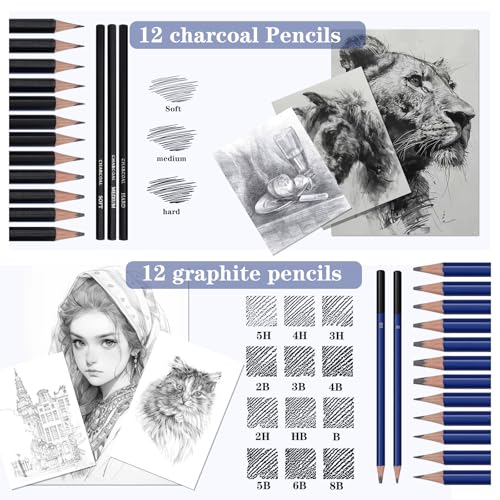 71Pack Drawing Supplies Sketching Kit (71 Count)