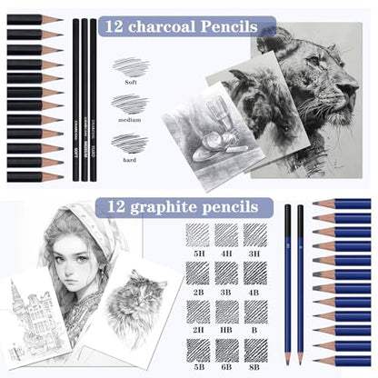 71Pack Drawing Supplies Sketching Kit (71 Count)