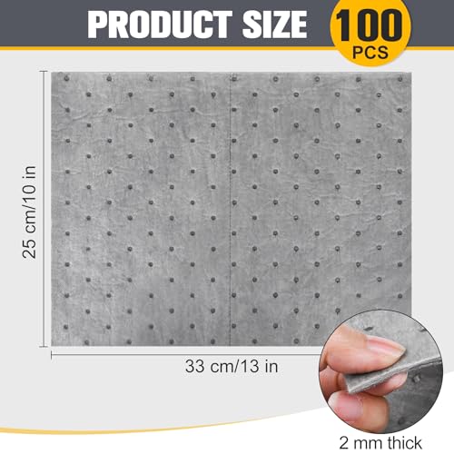100PC Oil Absorbent Pads