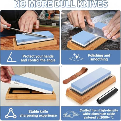 Knife Sharpening Stone Set (8 Count)