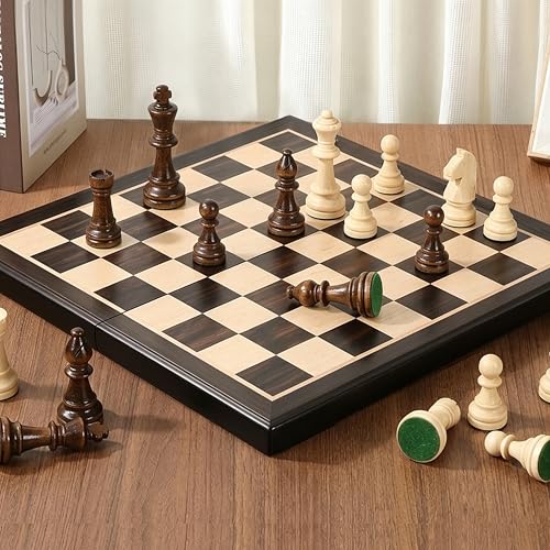 17" Wooden Chess Set