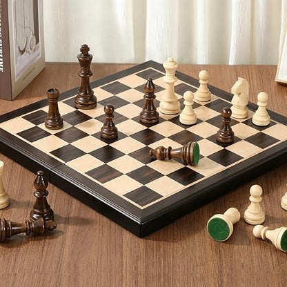 17" Wooden Chess Set