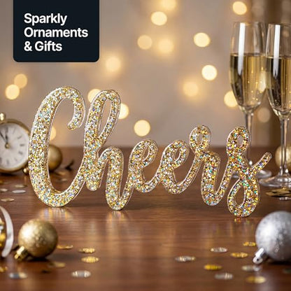 Craft Glitter Shaker Gold Silver Holographic 130g Extra Chunky (4.5 Ounce)