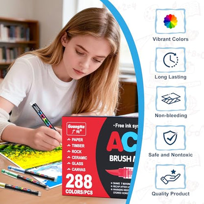 288 Acrylic Paint Markers (288 Count)