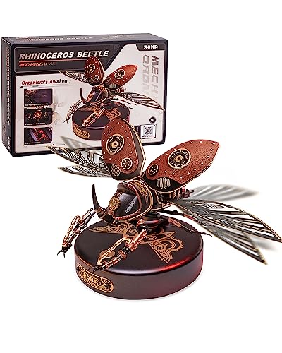 3D Puzzles for Adults Electric Insect Metal Model Building Kit Desk Toys Hobby Kit for Adults Gift for Teens (156 Count)