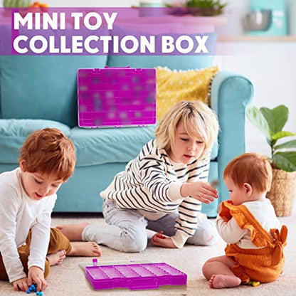 2 Pcs 48 Grids Plastic Bead Organizer Box with Divider (2 Count)