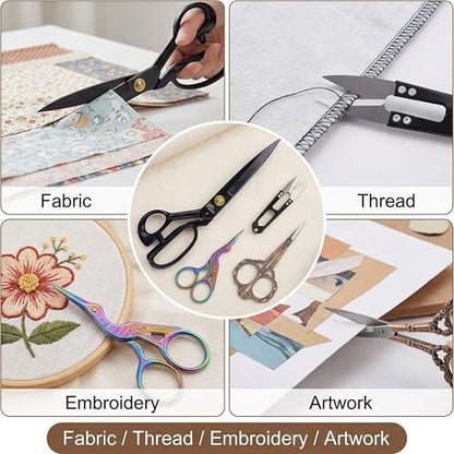 Professional 9 inch Dressmaking Tailor Scissors Small Embroidery