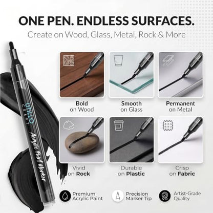 Black Paint Pen (8 Count)