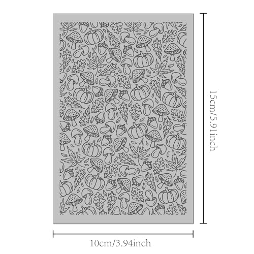 Autumn Leaves Polymer Clay Texture Mat