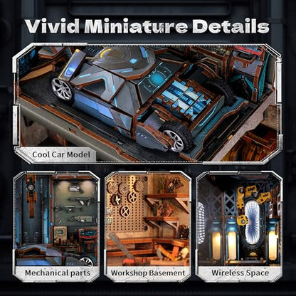 3D Wood Puzzle Book Nook Kit