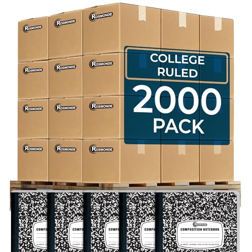 2000 Pack Composition Notebooks Bulk (2000 Count)
