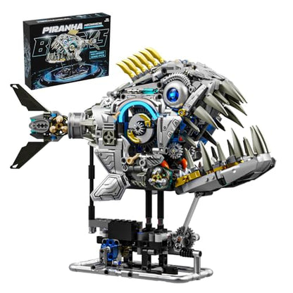 Mechanical Piranha Building Sets (1085 Count)