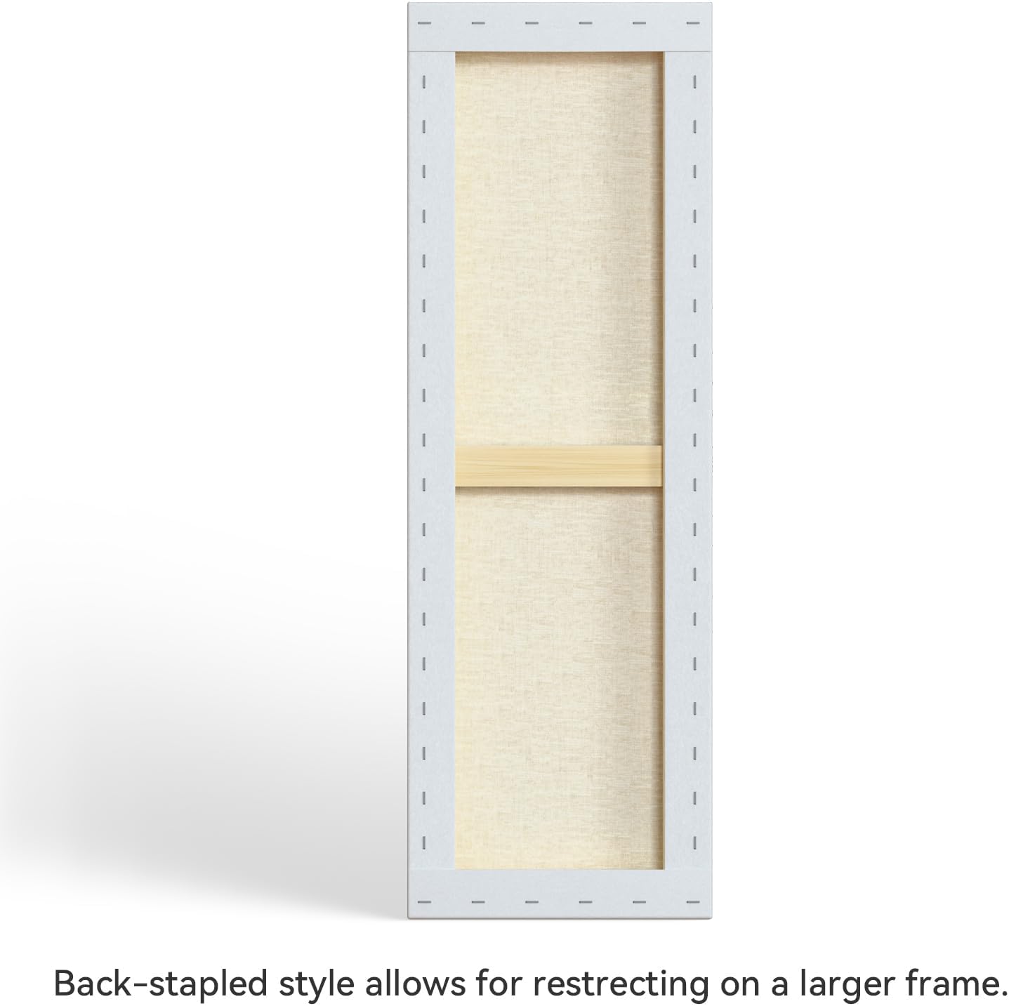 PHOENIX 12x36 Inch 3 Pack Gallery Canvas - 1.5 in Thick Extra Large Skinny Canvases for Painting - Deep Edge 100% Cotton 11 Oz. Gesso Primed White Blank Professional Canvas Oil & Acrylic Paints