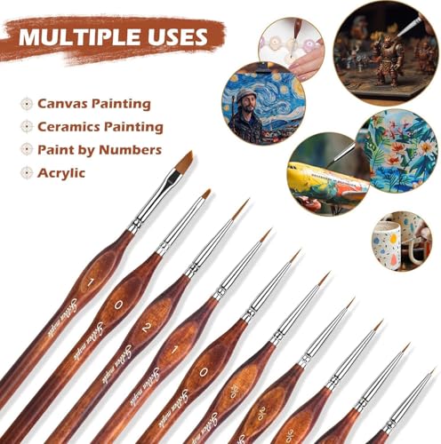 Miniature Model Paint Brushes