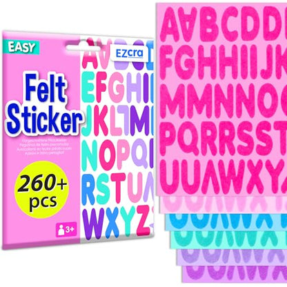 Felt Alphabet Stickers