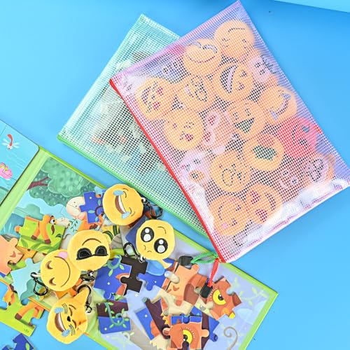 20pcs Mesh Zipper Pouch Bags (20 Count)