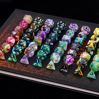 8 Sets Polyhedral Dice D&D (9.87 Ounce)