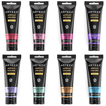 Metallic Acrylic Paint Set (32.48 Fl Oz)