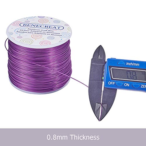 20 Gauge 770FT Aluminum Wire Anodized Jewelry Craft Making Beading Floral Colored Aluminum Craft Wire for Halloween Decoration (770 Foot)