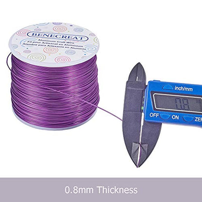 20 Gauge 770FT Aluminum Wire Anodized Jewelry Craft Making Beading Floral Colored Aluminum Craft Wire for Halloween Decoration (770 Foot)
