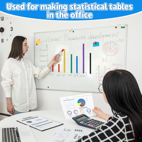 33 ft x 1 4in Magnetic Tape 12 Rolls Back to School Supplies Colored Magnetic Board Dividers (12 Count)