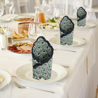 Hand Block Print Cloth Napkins (4 Count)