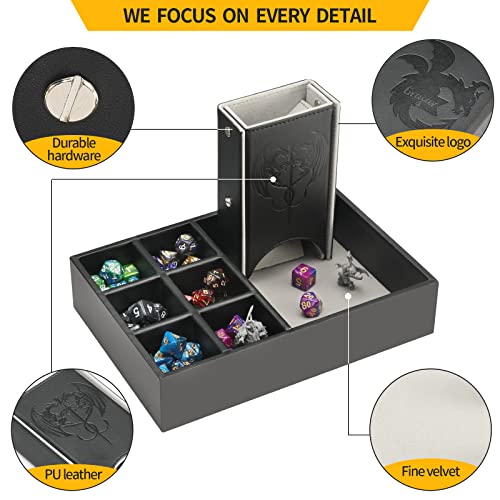 Dice Tray and Dice Tower with Storage