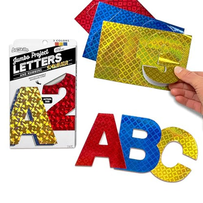 Poster Letters 4” Paper Letters for Poster Board Projects (108 Count)