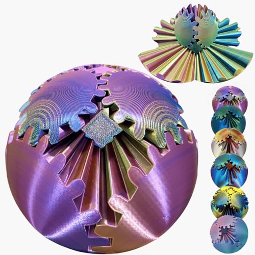 Gear Ball 3D Printed Spin Ball Cube Fidget Toys