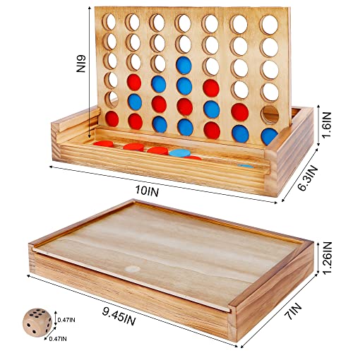 Shut The Box & 4 in a Row Tables Game Set