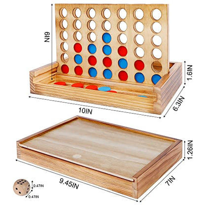 Shut The Box & 4 in a Row Tables Game Set