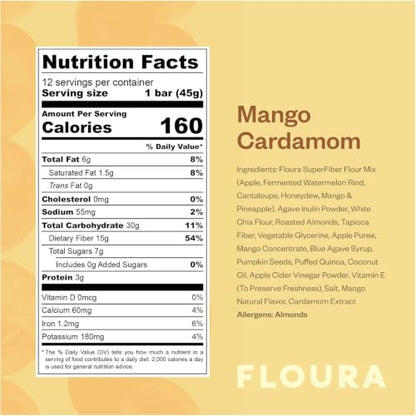 Mango Cardamom Fiber Bars (21.6 Ounce)