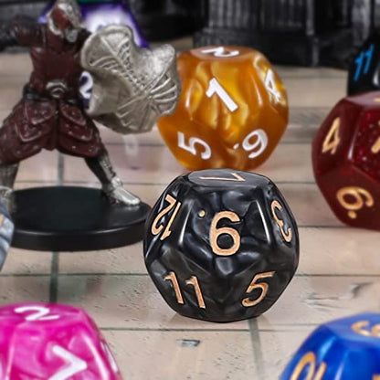 100pcs D12 Dice Set for Dungeon and Dragons (100 Count)