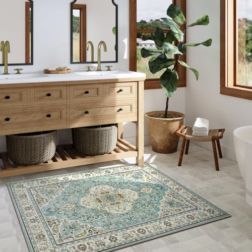 Felice Floral Medallion Area Rug (15 Sq Ft)