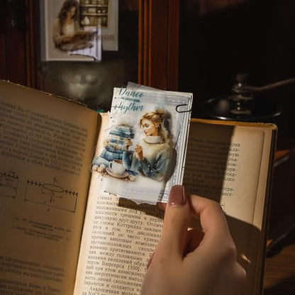 6 Pcs Reading Theme PET Scrapbook Tapes (6 Count)