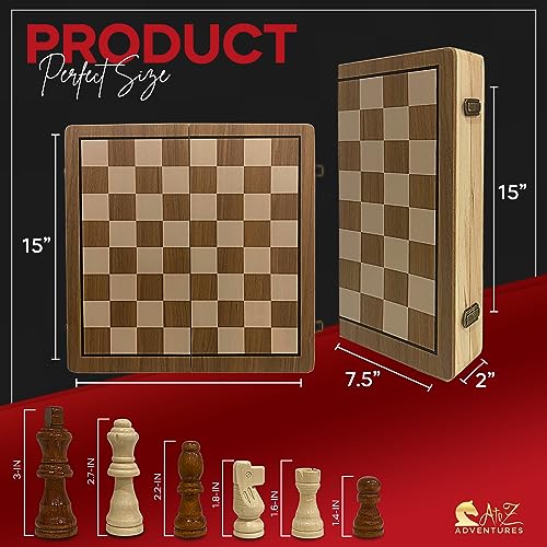 Magnetic Chess Set with Checkers (58 Count)