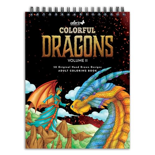 Dragons Vol II Adult Coloring Book for Women