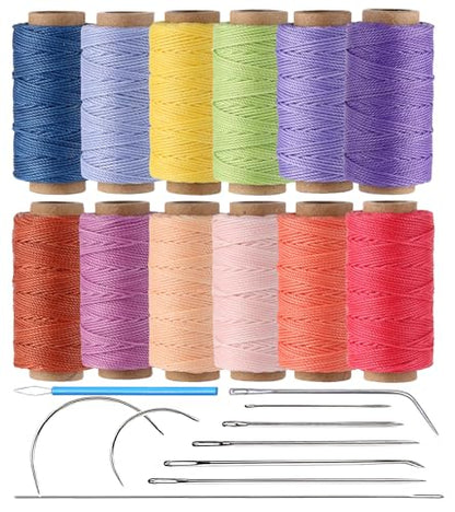 12 Round Waxed Thread (12 Color)