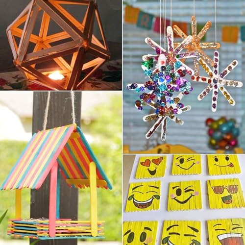 450Pcs 4.5 Inch Popsicle Sticks (450 Count)