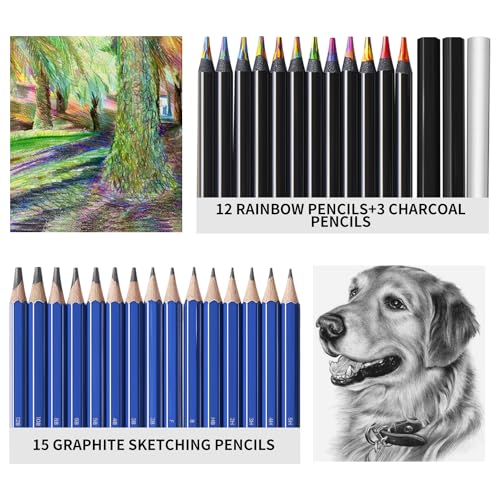81 Drawing Set Sketching Kit (81 Count)