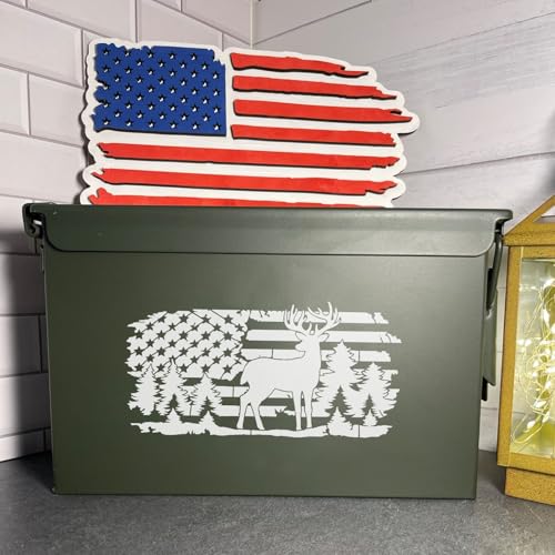 Patriotic Stencils American Flag Stencil 7.8" 50 Stars We The People 1776 (24 Count)