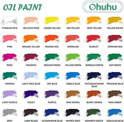 36 Oil Based Colors Oil Paint Set (36 Count)