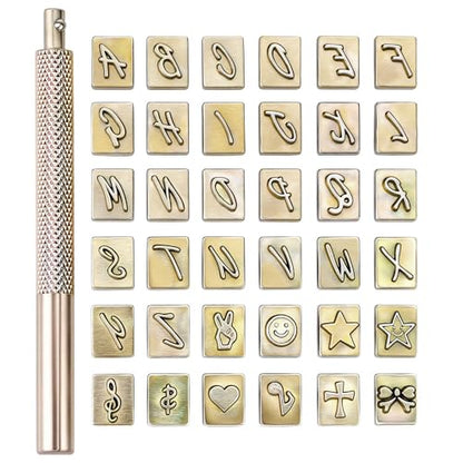 37 Pieces Leathercarft Stamping Tool Set