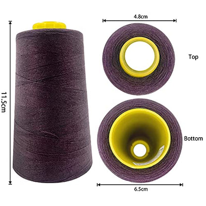 4 Cones of 3000 Yards Each Spool Thread for All Purpose (36000 Foot)