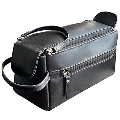 Leather Toiletry Bag for Men