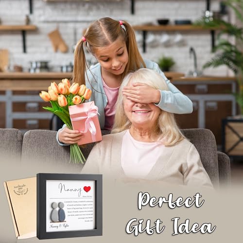 Personalized Grandma Pebble Art Frame