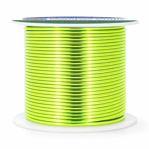 16 Gauge Lime Green Anodized Aluminum Craft Wire